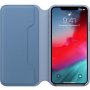 Apple Folio pokrowiec skórzany flip do iPhone XS Max - chabrowo-niebieski