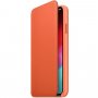 Apple Folio pokrowiec skórzany flip do iPhone XS Max - ciemnopomarańczowy
