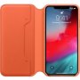 Apple Folio pokrowiec skórzany flip do iPhone XS Max - ciemnopomarańczowy