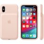 Oryginalne Apple etui tylne z baterią do iPhone XS - piaskowo-różowe