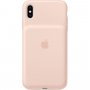 Oryginalne Apple etui tylne z baterią do iPhone XS Max - piaskowo-różowe