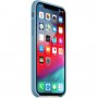 Apple etui silikonowe do iPhone XS - chabrowo-niebieskie