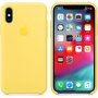 Apple etui silikonowe do iPhone XS - kanarkowo-żółte