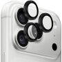 Rurihai Szkło hartowane z metalową ramką do ochrony soczewek tylnego aparatu do iPhone 18 Pro / 18 Pro Max - czarna