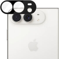 Szkło hartowane z ramką do ochrony obiektywów tylnego aparatu do iPhone Duo - czarne