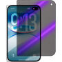 Szkło hartowane 2.5D Anti-Spy i Anti-Blue-Ray z czarną ramką na przedni wyświetlacz do iPhone Duo