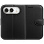 Etui zamykane ze skóry PU do iPhone Duo - czarne