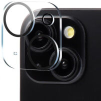 XDcase Szkło hartowane do ochrony obiektywów tylnego aparatu dla iPhone 15 / 15 Plus - czarne