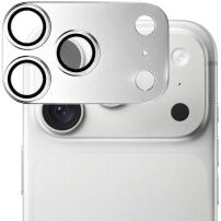 XDcase szkło hartowane z metalową ramką do ochrony soczewek aparatu dla iPhone 18 Pro Max - srebrne