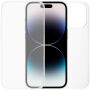 Dwuczęściowe Etui zamykane na przód i tył do iPhone 14 Pro - przezroczyste