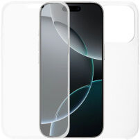 Dwuczęściowe Etui zamykane na przód i tył do iPhone 16 Pro - przezroczyste