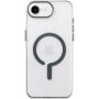Przezroczyste Etui z twardego plastu z szarym MagSafe do iPhone 16e / 17e - przezroczysty