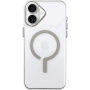 Przezroczyste Etui z twardego plastu z beżowym MagSafe do iPhone 17 - przezroczyste