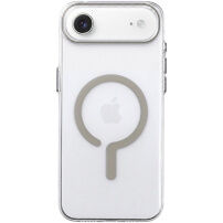 Przezroczyste Etui z twardego plastu z beżowym MagSafe do iPhone Air - czyste