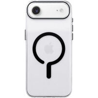 Przezroczyste Etui z twardego plastiku z czarnym MagSafe do iPhone Air - przezroczyste