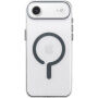 Przezroczyste Etui z twardego plastu z szarym MagSafe do iPhone Air - przezroczyste