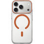 Przezroczyste Etui z twardego tworzywa sztucznego z pomarańczowym MagSafe do iPhone 17 Pro / 18 Pro - przezroczyste