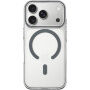 Przezroczyste Etui z twardego plastiku z szarym MagSafe do iPhone 17 Pro / 18 Pro - przezroczyste