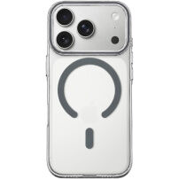 Przezroczyste Etui z twardego plastiku z szarym MagSafe do iPhone 17 Pro Max / 18 Pro Max - przezroczysty