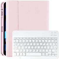 Etui zamykane z klawiaturą i miejscem na Apple Pencil do iPad Pro 11" (2024/2025) - jasnoróżowe
