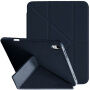 XDcase Etui zamykane Y-fold z Podstawka origami i miejscem na Apple Pencil do iPad Air 4 (2020) / Air 5 (2022) / Air 11" (2024-2026) - ciemnoniebieskie
