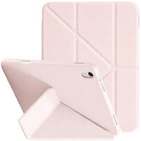 Etui zamykane XDcase Y-fold z origami podstawka i miejscem na Apple Pencil do iPad 10,9" (2022) / 11" (2025) - różowe