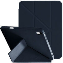 Etui zamykane XDcase Y-fold z origami Podstawka i miejscem na Apple Pencil do iPad 10,9" (2022) / 11" (2025) - ciemnoniebieskie