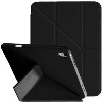 XDcase Etui zamykane Y-fold z origami podstawka i miejscem na Apple Pencil do iPad mini 6 / mini 7 - czarne