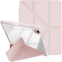 XDcase Etui zamykane z podstawką origami i miejscem na Apple Pencil do iPad Air 13" (2024-2026) / Pro 12,9" (2018-2022) - różowe