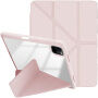 XDcase Etui zamykane z podstawką origami i miejscem na Apple Pencil do iPad Air 13" (2024-2026) / Pro 12,9" (2018-2022) - różowe
