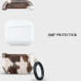 Etui Burga ze wzorem i karabińczykiem do AirPods 4 / 5 - Celestial