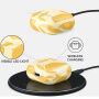 Etui Burga ze wzorem i karabińczykiem do AirPods 4 / 5 - Lemon Tart