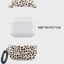Etui Burga ze wzorem i karabińczykiem do AirPods Pro 3 - Almond Latte