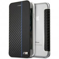 BMW pokrowiec Carbon Book do iPhone 7 / 8 - czarny