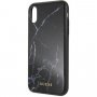 Guess oryginalne etui czarny marmur do iPhone XR - czarne