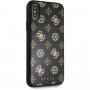 Guess Layer Glitter Peony etui do iPhone X / XS - czarne