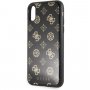 Guess Layer Glitter Peony etui do iPhone X / XS - czarne