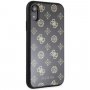 Guess Layer Glitter Peony etui do iPhone XR - czarne