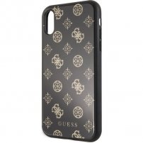 Guess Layer Glitter Peony etui do iPhone XR - czarne