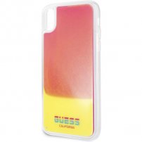 Guess etui klepsydra świecące w ciemności do iPhone X / XS - różowe