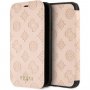 Guess Debossed Peony pokrowiec flip do iPhone XR - beżowy