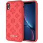 Guess Debossed Peony etui do iPhone XR - czerwone