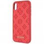Guess Debossed Peony etui do iPhone XR - czerwone
