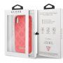 Guess Debossed Peony etui do iPhone XR - czerwone