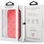 Guess Debossed Peony pokrowiec flip do iPhone XR - czerwony