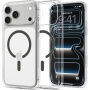 Spigen Ultra Hybrid przezroczyste Etui z szarym MagSafe do iPhone 17 Pro / 18 Pro - przezroczysty