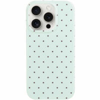 Etui ochronne w kropki do iPhone 14 Pro Max - miętowy