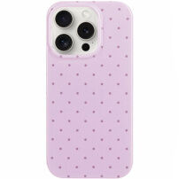 Etui ochronne w kropki do iPhone 14 Pro Max - fioletowy