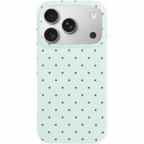 Etui ochronne w kropki do iPhone 17 Pro / 18 Pro - miętowy