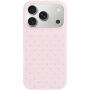 Etui ochronne w kropki do iPhone 17 Pro / 18 Pro - różowy